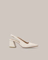 Zapato Tacón Destalonado,BLANCO HUESO